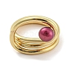Brass Wire Wrap Finger Ring RJEW-Q804-03G-2