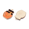 Thanksgiving Day Theme Alloy Enamel Pendants X1-ENAM-T020-35G-2