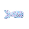 Fish Scale Shiny Cloth Snap Hair Clips PW-WG87473-04-1