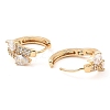 Brass Micro Pave Cubic Zirconia Hoop Earrings EJEW-D078-07KCG-2