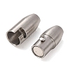 304 Stainless Steel Locking Tube Magnetic Clasps STAS-A151-02B-P-3