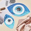 CHGCRAFT 2Pcs 2 Style Iron on/Sew on Sequin Cloth Patches PATC-CA0001-06-4