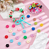 80Pcs Opaque Acrylic Beads SACR-UN0001-05-2