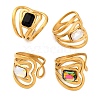 304 Stainless Steel Rhinestone Finger Rings RJEW-Q822-14G-1