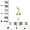 Brass Pave Cubic Zirconia 
Pendants KK-U062-47G-3