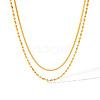 Stainless Steel Layered Necklaces PW-WG2F46D-04-1