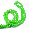 Baking Painted Imitation Jade Glass Round Bead Strands X-DGLA-Q021-4mm-09-3