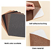   6Pcs 6 Colors Self Adhesive Linen Fabric DIY-PH0020-82-4