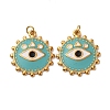 304 Stainless Steel Enamel Pendants STAS-U061-35G-01-1