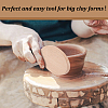 Handmade Wooden Clay Cup Paddle WOOD-WH0029-114-6