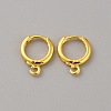 Brass Hoop Earring Findings FIND-WH0110-802B-G-2
