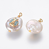 Natural Cultured Freshwater Pearl Pendants PEAR-L027-04D-2