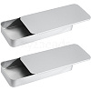 2Pcs Slide Top Tinplate Trinket Storage Boxes CON-SP0001-22A-03-1