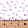 8/0 Baking Paint Glass Round Seed Beads SEED-S036-01B-08-4