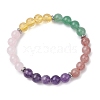 Natural & Synthetic Mixed Gemstone Beads Thread Stretch Bracelets for Women BJEW-JB11249-2