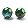 Christmas Theme Plating Acrylic Beads OACR-M022-08D-2