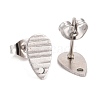 304 Stainless Steel Stud Earring Findings STAS-O119-27P-2