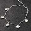 Bohemia Style Ocean Theme 304 Stainless Steel Anklets WG73A42-09-1