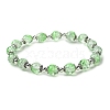 Round Crackle Glass Beads Stretch Bracelets BJEW-JB11456-05-2