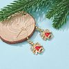 Alloy Enamel Dangle Earrings EJEW-JE04524-3