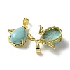 Synthetic Turquoise Pendants KK-F888-01G-22-2