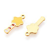 304 Stainless Steel Enamel Charms STAS-T065-55G-02-2
