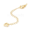 Brass Micro Pave Cubic Zirconia Chain Extender KK-C238-07G-2