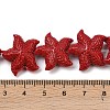 Synthetic Coral Dyed Carved Beads Strands CORA-K009-06C-05-3