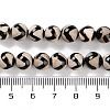 Natural Tibetan Wave Pattern dZi Agate Beads Strands G-B084-A02-02-5