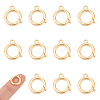 12Pcs Brass Fold Over Clasps KK-UN0005-14-1