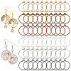 Olycraft 60Pcs 6 Colors Alloy Open Back Bezel Pendants FIND-OC0003-39-1