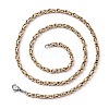 Vacuum Plating 201 Stainless Steel Byzantine Chain Necklaces NJEW-I248-03B-GP-2