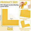 PVC L Shaped Location Marking Corner Sticker DIY-WH0504-919C-2