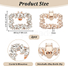 Alloy Crystal Rhinestone Shoe Buckle Clips FIND-WH0021-88KCG-2