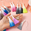 Spritewelry 27Pcs 9 Colors Polyester Tassel Big Pendants FIND-SW0001-14-6