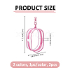 2Pcs 2 Colors Transparent Plastic Storage Zipper Bags ABAG-FH0001-16B-2