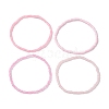 4Pcs Rondelle Glass Seed Beaded Stretch Bracelet Sets BJEW-JB10420-2