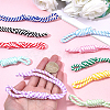 10Pcs 10 Colors Nylon Pendant Decorations for Bag Ornaments AJEW-SC0031-92-3