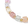 Crackle Glass & Electroplate Glass Beaded Bracelets for Women BJEW-JB12833-3