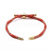 Nylon Cord Silder Bracelets MAK-C003-03G-10-4