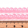 Baking Painted Imitation Jade Glass Round Bead Strands DGLA-Q021-6mm-03-4