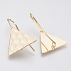 Brass Earring Hooks X-KK-T029-122G-2