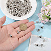 100Pcs Tibetan Style Alloy Cord Ends TIBEP-CA0010-23-3