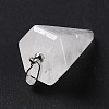 Natural Quartz Crystal Pendants G-F714-02F-4