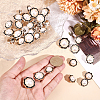 36Pcs 3 Styles 1-Hole Plastic Buttons BUTT-HY0001-25-3