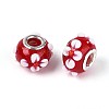 Handmade Lampwork European Beads LAMP-Q029-03A-2