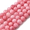 Natural Dyed White Jade Beads Strands G-M402-C04-29-2