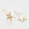 Brass Stud Earring Findings KK-T027-63G-2