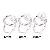 Oval Brass Cup Peg Ring Settings KK-N274-38P-4