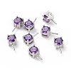 Rhodium Plated 925 Sterling Silver Peg Bails STER-D035-47P-07-1